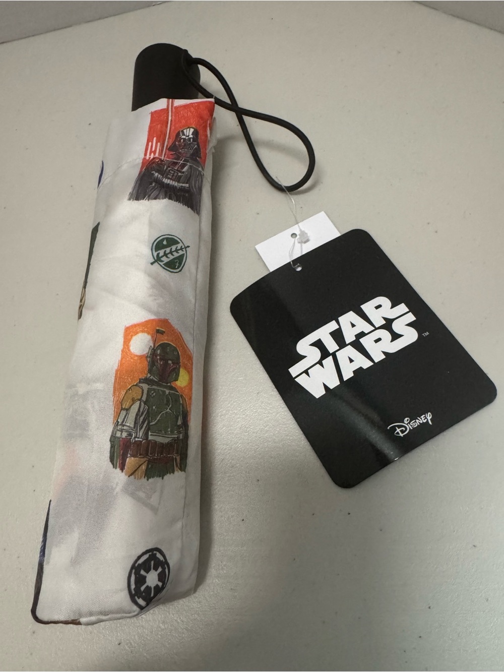 Bioworld Star Wars Kids Umbrella - White with Multicolor Character Prints